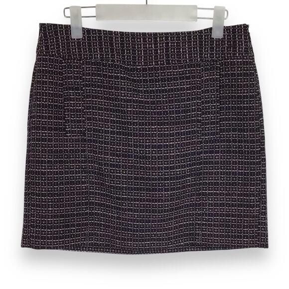 BANANA REPUBLIC Tweed Wool Blend Straight Mini Skirt size 4P - Picture 1 of 4